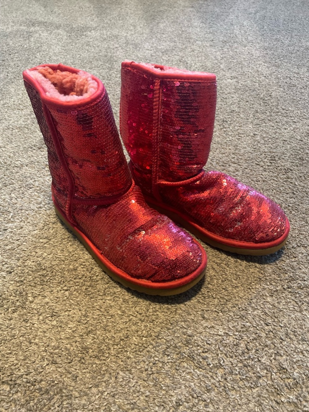 Limited Holiday edition red sequin Uggs